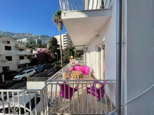 Balkon oz. terasa v nastanitvi Apartmani Vukcevic