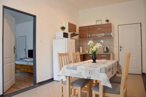Kuchyň nebo kuchyňský kout v ubytování Apartmán Kampelička