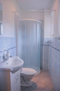 Koupelna v ubytování Apartmán Kampelička