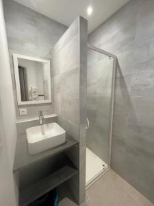 Koupelna v ubytování Tribord + 7 fotografií