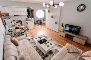TV a/nebo společenská místnost v ubytování Apartmani IN Zlatar