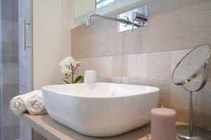 Koupelna v ubytování B&B Residenza Aragonese