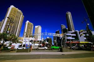 Nespecifikovaný výhled na destinaci Gold Coast nebo výhled na město při pohledu z aparthotelu