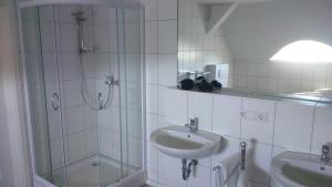 Koupelna v ubytování Schloß Wichmannsdorf