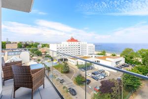 Balkon atau teras di Balticus Apartamenty Promenada Gwiazd 14