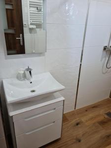 Kúpeľňa v ubytovaní Łowisko Redyki