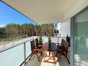Balkón alebo terasa v ubytovaní Apartamenty Onyx SeaView by Rent like home