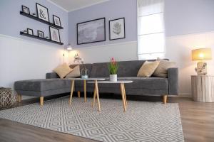 Posezení v ubytování Ferienwohnung Strandhoch