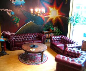 Posezení v ubytování Heart of Gold Hostel Berlin