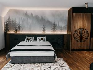 Posteľ alebo postele v izbe v ubytovaní Apartamenty Chramcówki 7