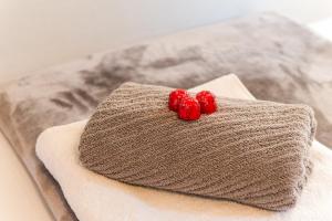 Postel nebo postele na pokoji v ubytování Apartment Eulalija