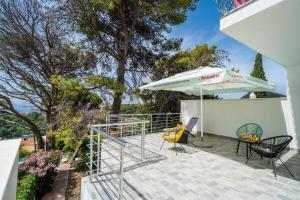 Balkón nebo terasa v ubytování Apartment Eulalija