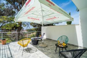 Balkón nebo terasa v ubytování Apartment Eulalija