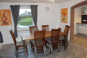 Kuchyň nebo kuchyňský kout v ubytování AAR Nordsee Appartement