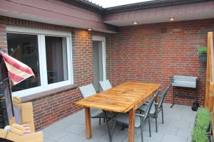 Patio nebo venkovní prostory v ubytování AAR Nordsee Appartement