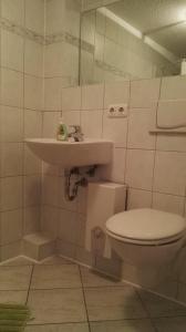 ライプツィヒにあるFeriendomizil-Roger-Wohnung-1のバスルーム(トイレ、洗面台付)