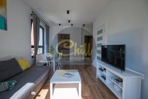 TV a/nebo společenská místnost v ubytování Chill Apartments City Link