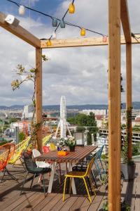 Balkón nebo terasa v ubytování Zoku Vienna