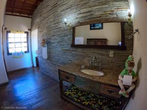 Koupelna v ubytování Pousada Eldorado Das Gerais + 27 fotografií