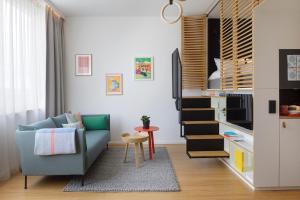 Kuchyň nebo kuchyňský kout v ubytování Zoku Vienna