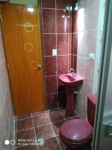 Koupelna v ubytování INTI SUMAQ WASI