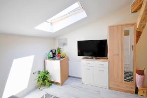 Telewizja i/lub zestaw kina domowego w obiekcie Plaża Apartament