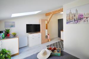 Telewizja i/lub zestaw kina domowego w obiekcie Plaża Apartament