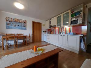Kuchyň nebo kuchyňský kout v ubytování Apartmán Lesná