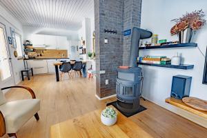 Kuchyň nebo kuchyňský kout v ubytování Residence Peček