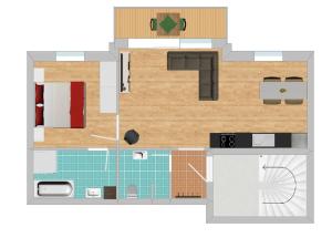 Kuchyňa alebo kuchynka v ubytovaní Ferienwohnung Stern