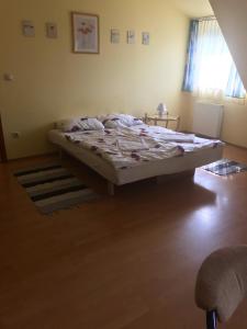 a bedroom with a bed in a room at Vida Apartman in Sárvár