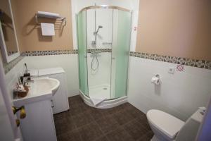 Koupelna v ubytování Hotel Litera