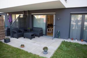 Zahrada ubytování Modern Danube Apartment Vienna
