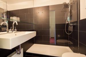 Koupelna v ubytování Hotel Der Achtermann