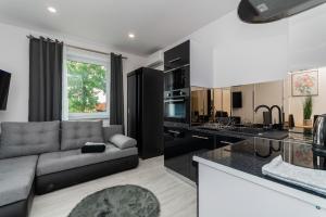 Kuchyň nebo kuchyňský kout v ubytování VIP House Apartamenty