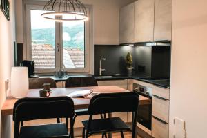 Kuchyň nebo kuchyňský kout v ubytování CHICLIVING Appartements
