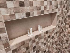 A bathroom at Dimora MareLuna