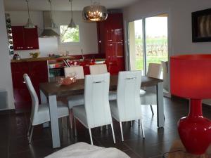 Kuhinja oz. manjša kuhinja v nastanitvi Gîte Les Vignes