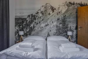Postel nebo postele na pokoji v ubytování Apartmány Sport & Ski