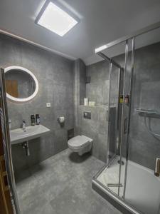 Koupelna v ubytování Apartmány Sport & Ski