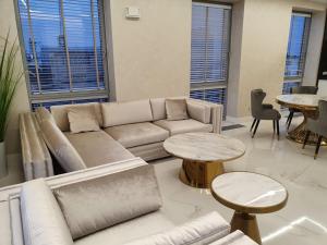 Część wypoczynkowa w obiekcie Apartament Faltom 20 Yacht Park Premium