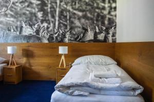 Postel nebo postele na pokoji v ubytování Apartmány Sport & Ski
