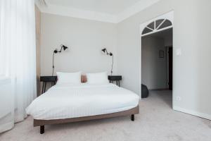 Letto o letti in una camera di Hotel Babula am Augarten