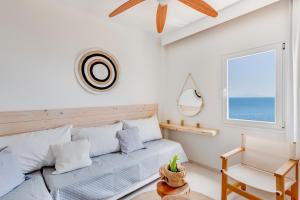 A seating area at Faros Resort