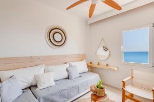 A seating area at Faros Resort
