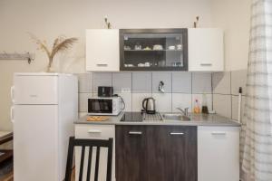 Kuchyň nebo kuchyňský kout v ubytování Apartment Eša