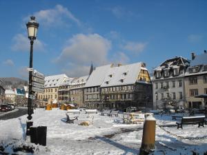 Hôtel d'Alsace v zimě