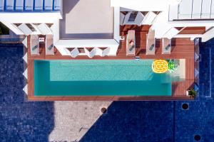 an overhead view of a swimming pool in a house at Dedaj Resort - Villa Auri in Zadar