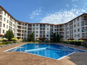 The swimming pool at or close to 3 Room Family Apartment with Pool View (4 min. away from the Sea)