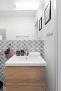 Koupelna v ubytování Kalia Apartmanok